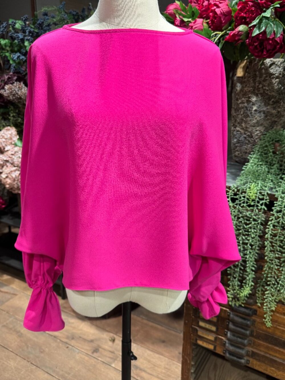 TRINA TURK hot pink top - XS